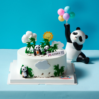 熊猫叮咚,熊猫叮咚蛋糕,熊猫蛋糕,熊猫跳舞蛋糕